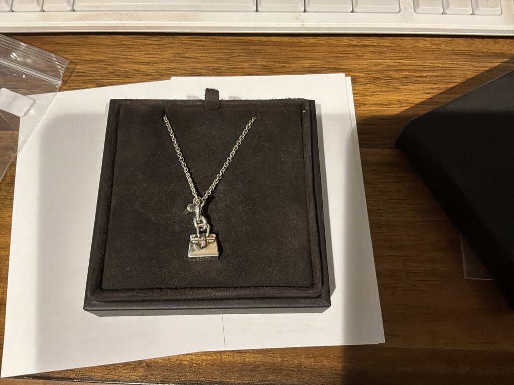 BIRKIN NECKLACE - W /BOX 13.2 GRAMS