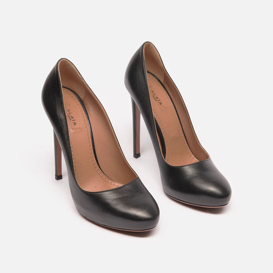 Alaia Black Leather Pumps