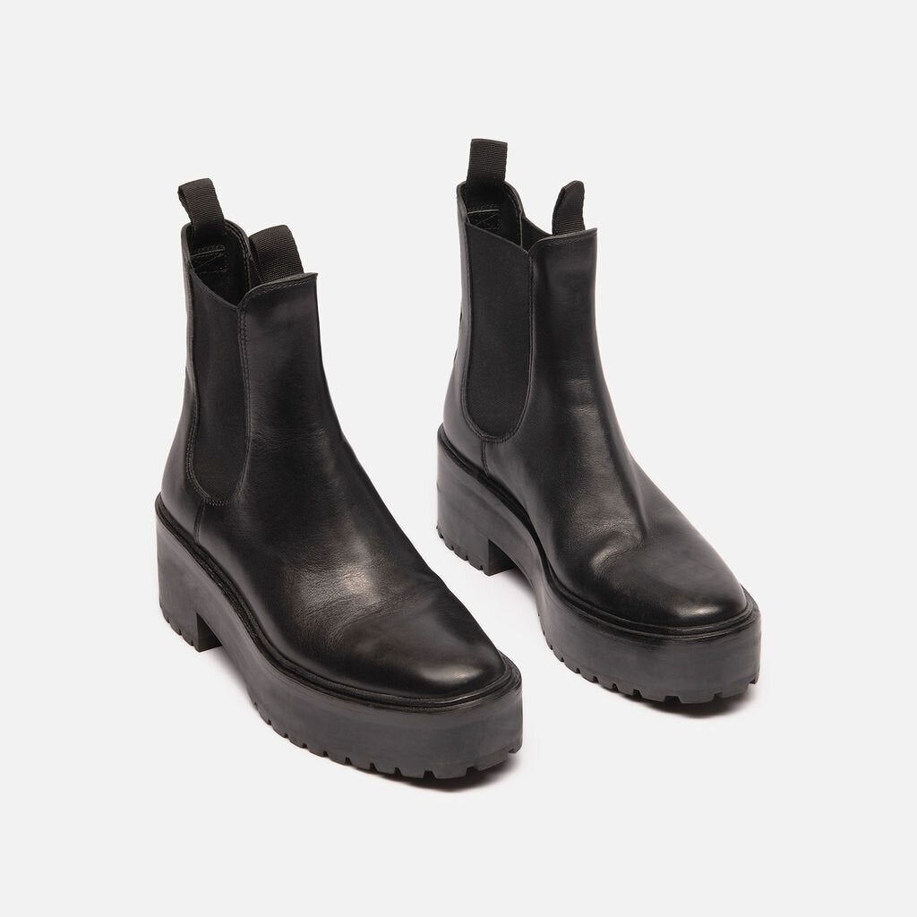 Loeffler Randall Black Leather Chelsea Boots