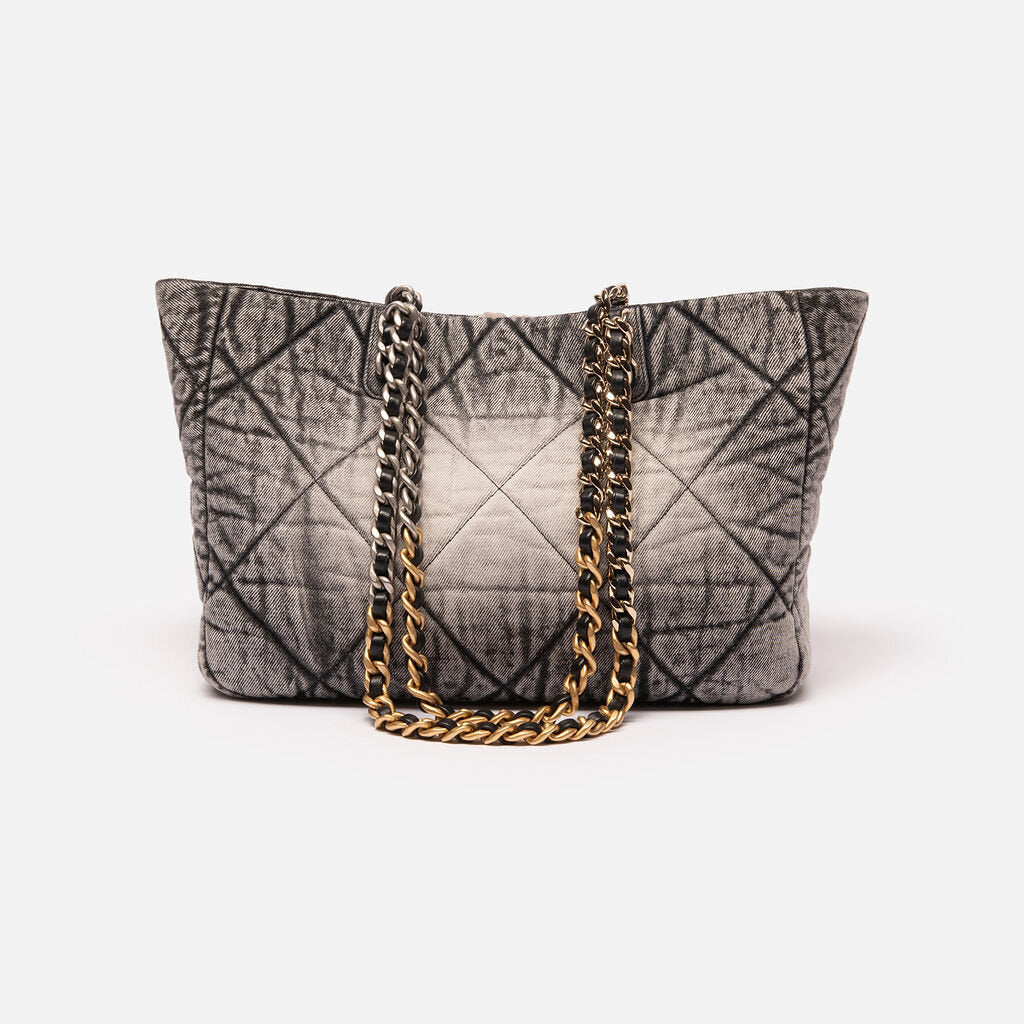 Chanel Denim 19 Shopping Tote