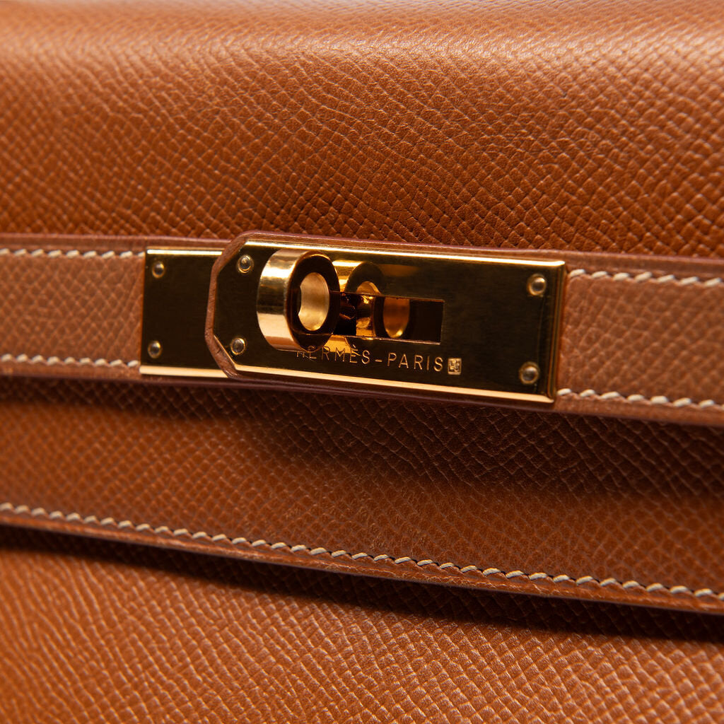 Hermes Kelly 32 Retourne Gold Courchevel