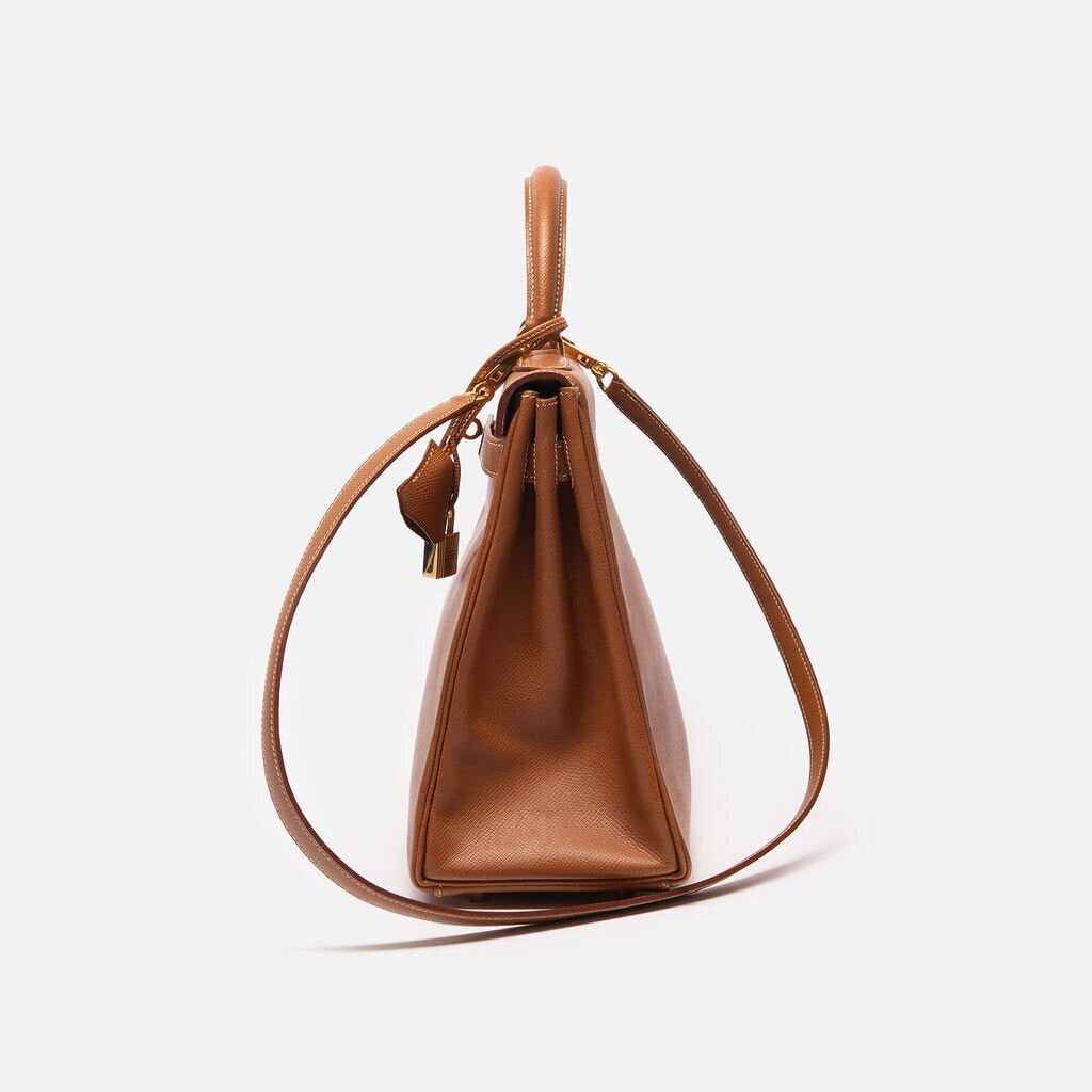 Hermes Kelly 32 Retourne Gold Courchevel