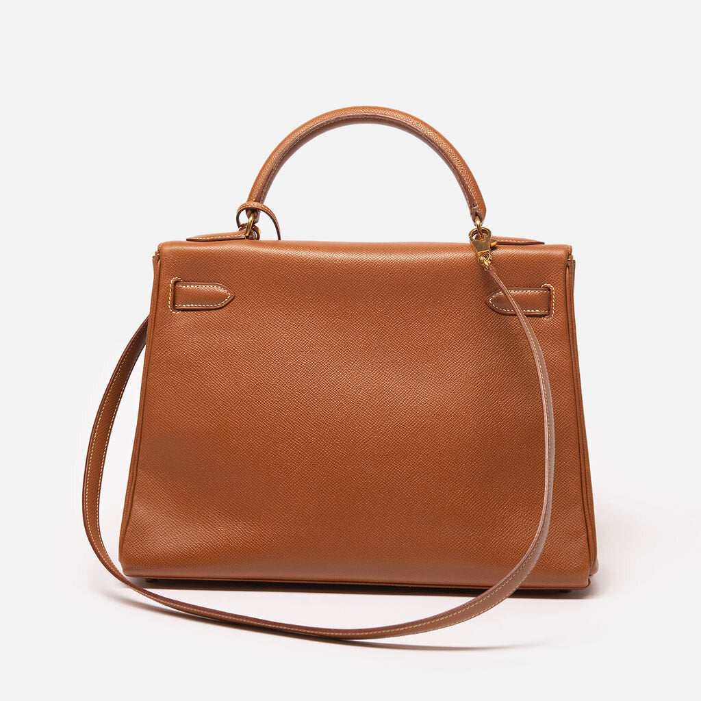 Hermes Kelly 32 Retourne Gold Courchevel