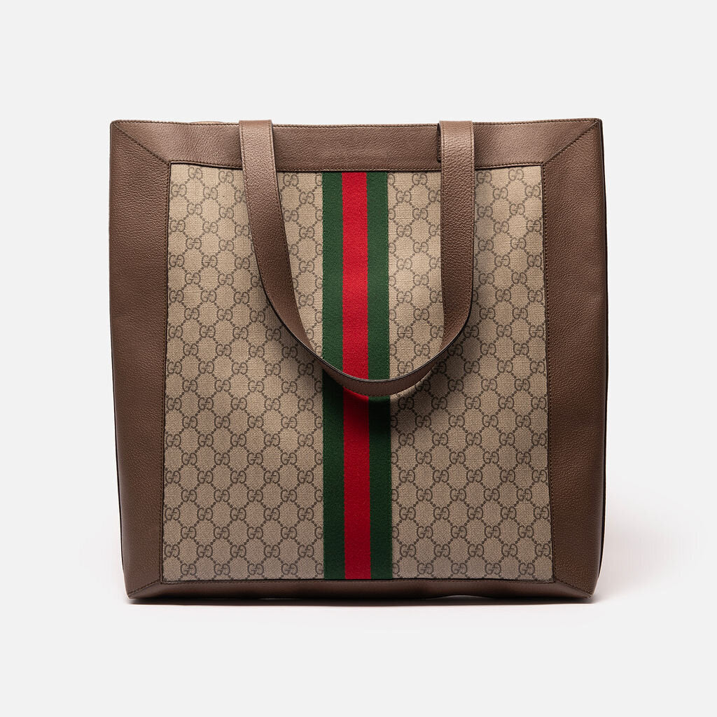 Gucci Ophidia Tote Black and White