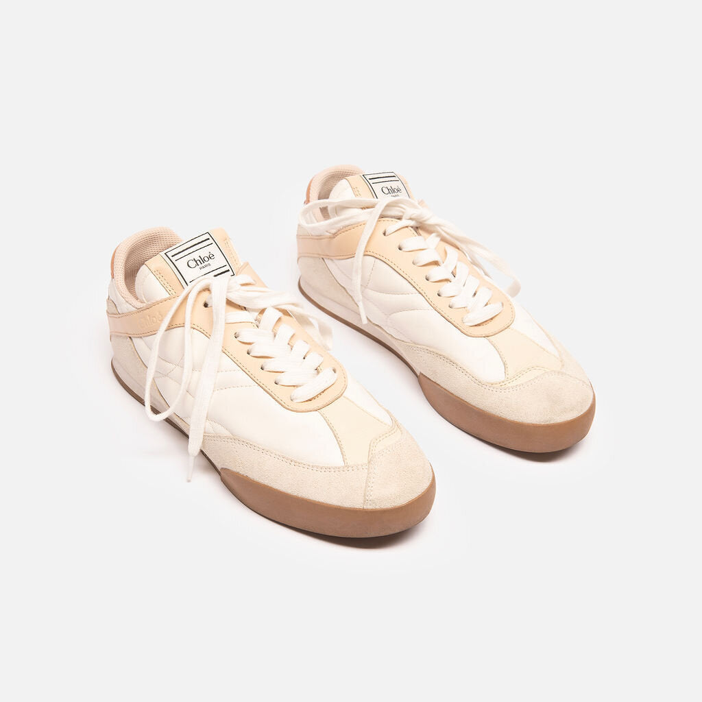 Chloe Cream Leather Sneaker