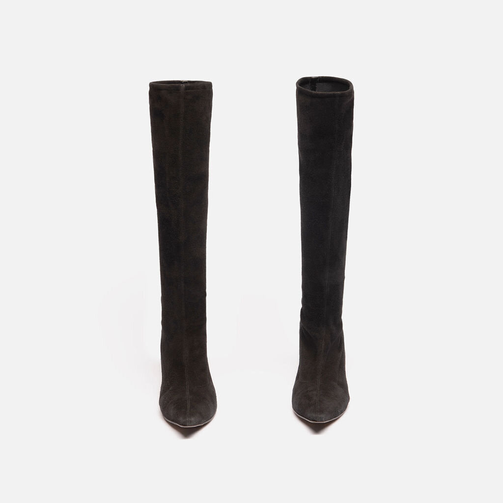 Jimmy Choo Black Suede Heeled Boot