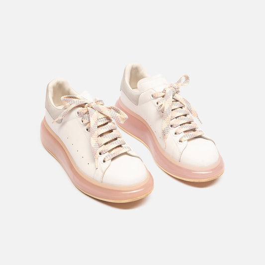 Alexander McQueen White Leather Platform Sneaker