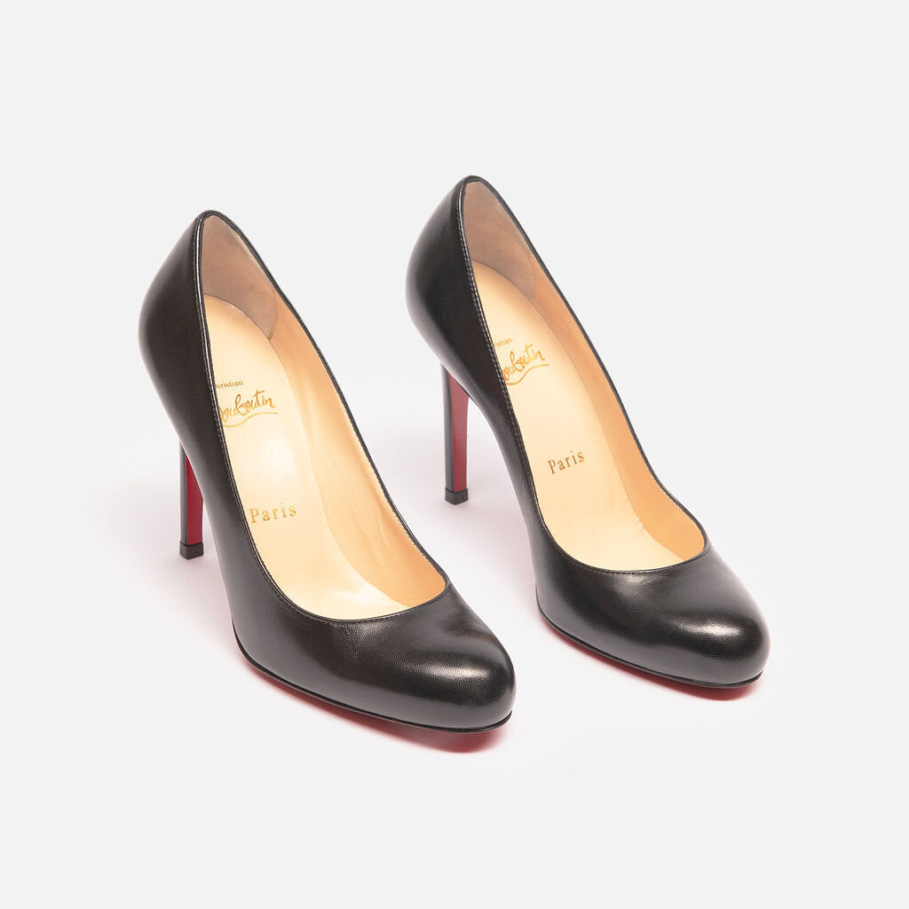 Christian Louboutin Black Leather Pump