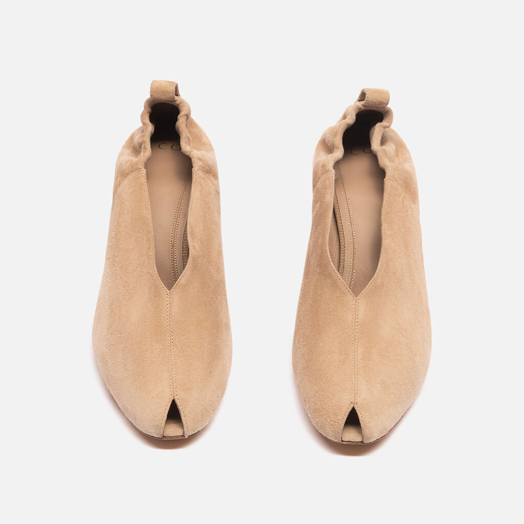 Co Beige Suede Heel