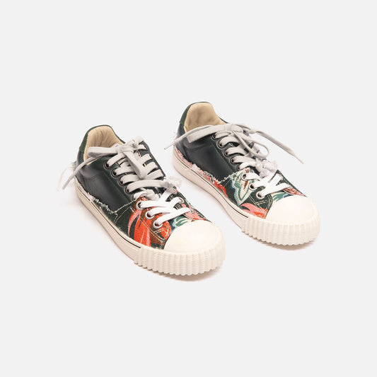 Maison Margiela Green & Blue Leather Sneaker