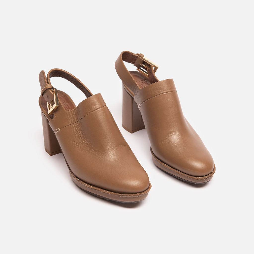 Max Mara Brown Clog Heels