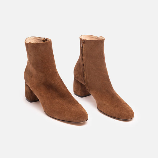 AGL Brown Suede Heeled Boot