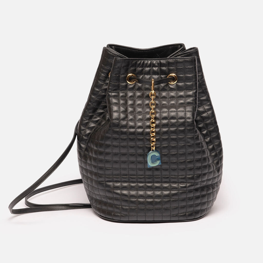 Celine Bucket Black Square Backpack