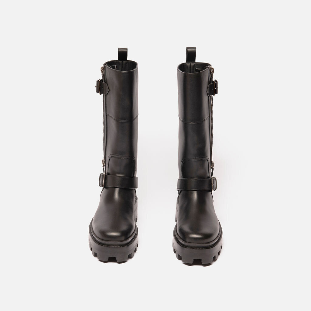 Hermes Nirvana Black Leather Boots