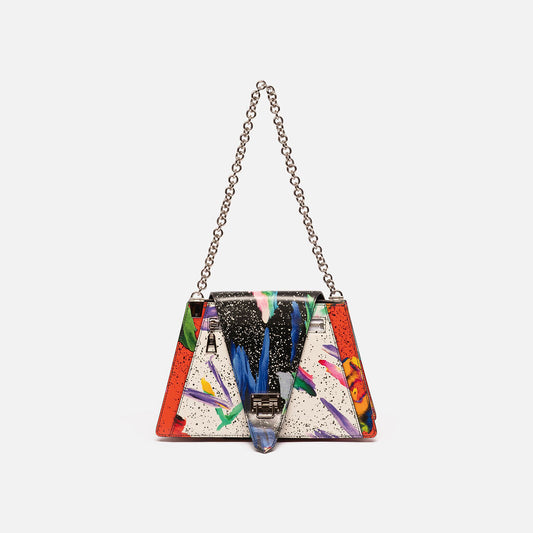 Louis Vuitton Multicolor Splash Print Leather Trapeze Bag