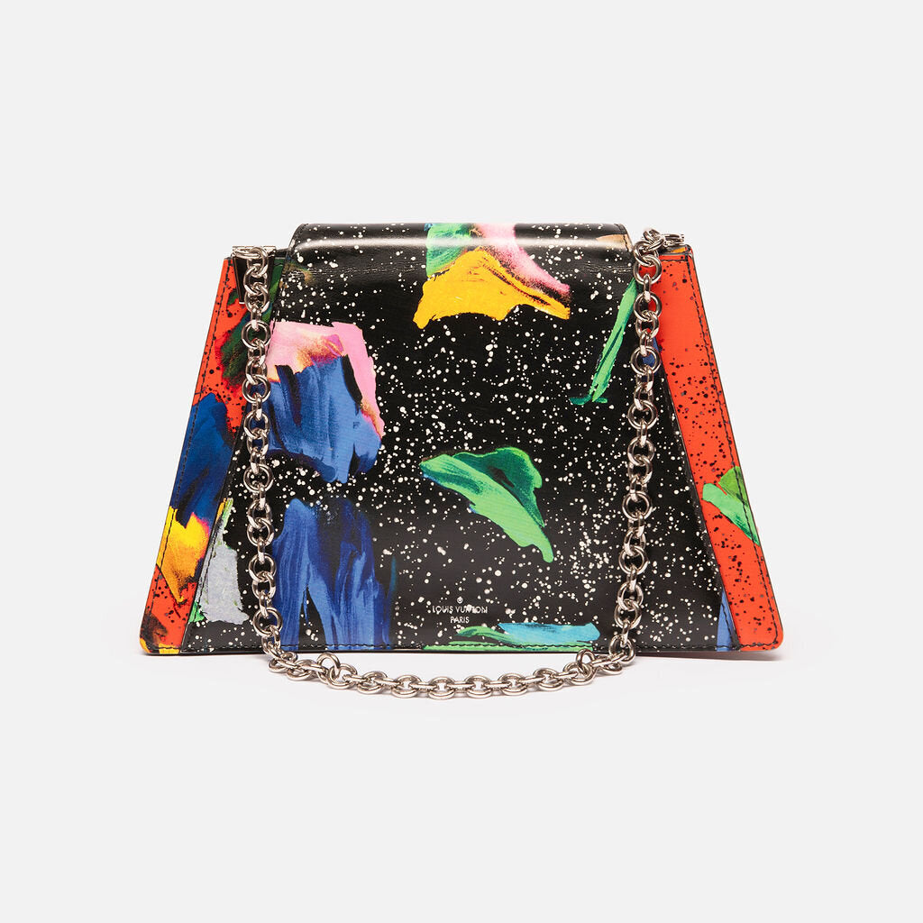 Louis Vuitton Multicolor Splash Print Leather Trapeze Bag