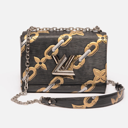 Louis Vuitton Epi Chain Flower Twist MM Shoulder Bag
