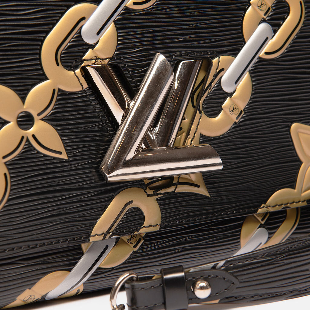 Louis Vuitton Epi Chain Flower Twist MM Shoulder Bag