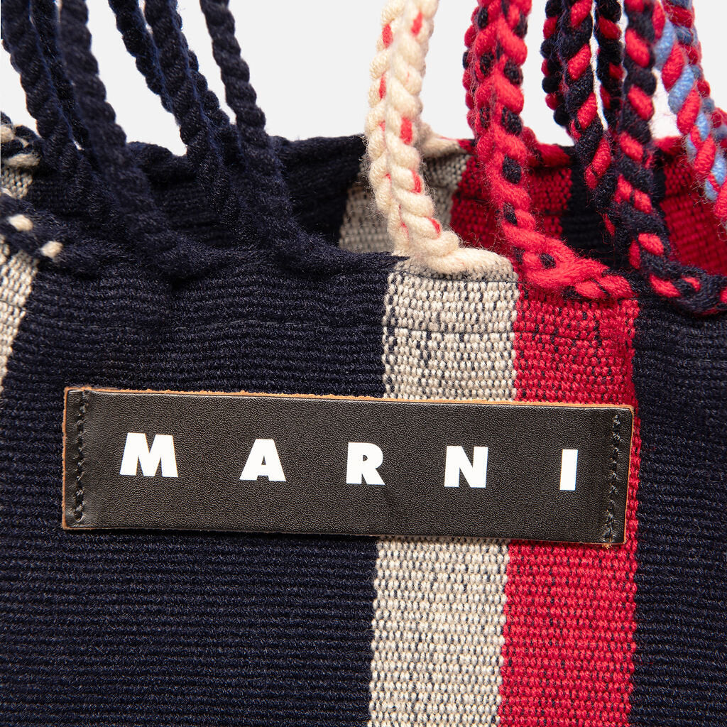 Marni Red & Blue Market Tote