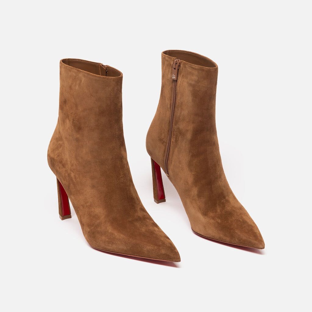 Christian Louboutin Brown Suede Ankle Boots