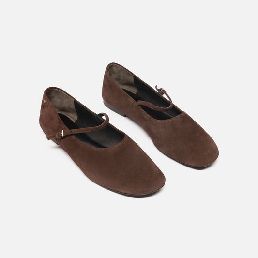 Tory Burch Brown Suede Flat
