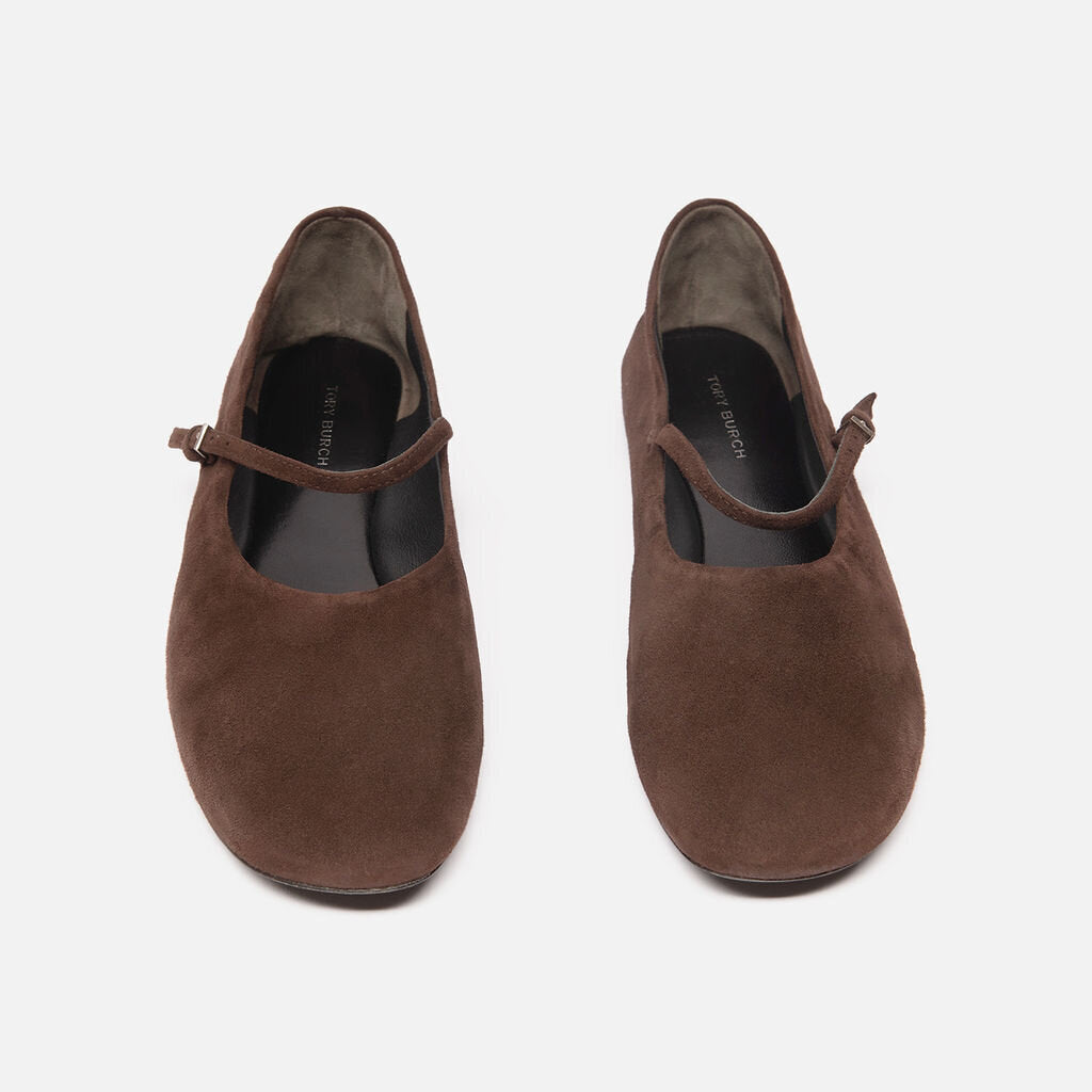 Tory Burch Brown Suede Flat
