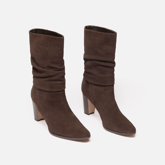 Manolo Blahnik Brown Suede Boot
