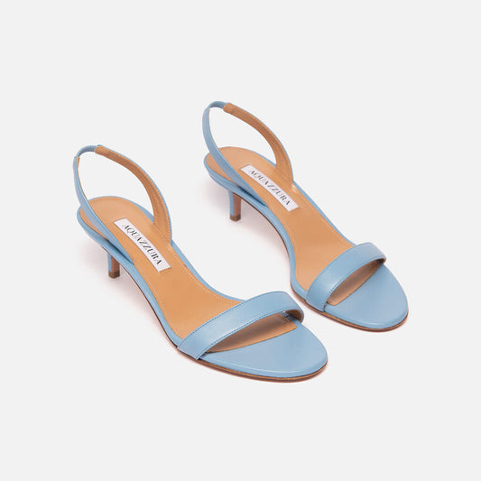 Aquazzura Blue Leather Slingback