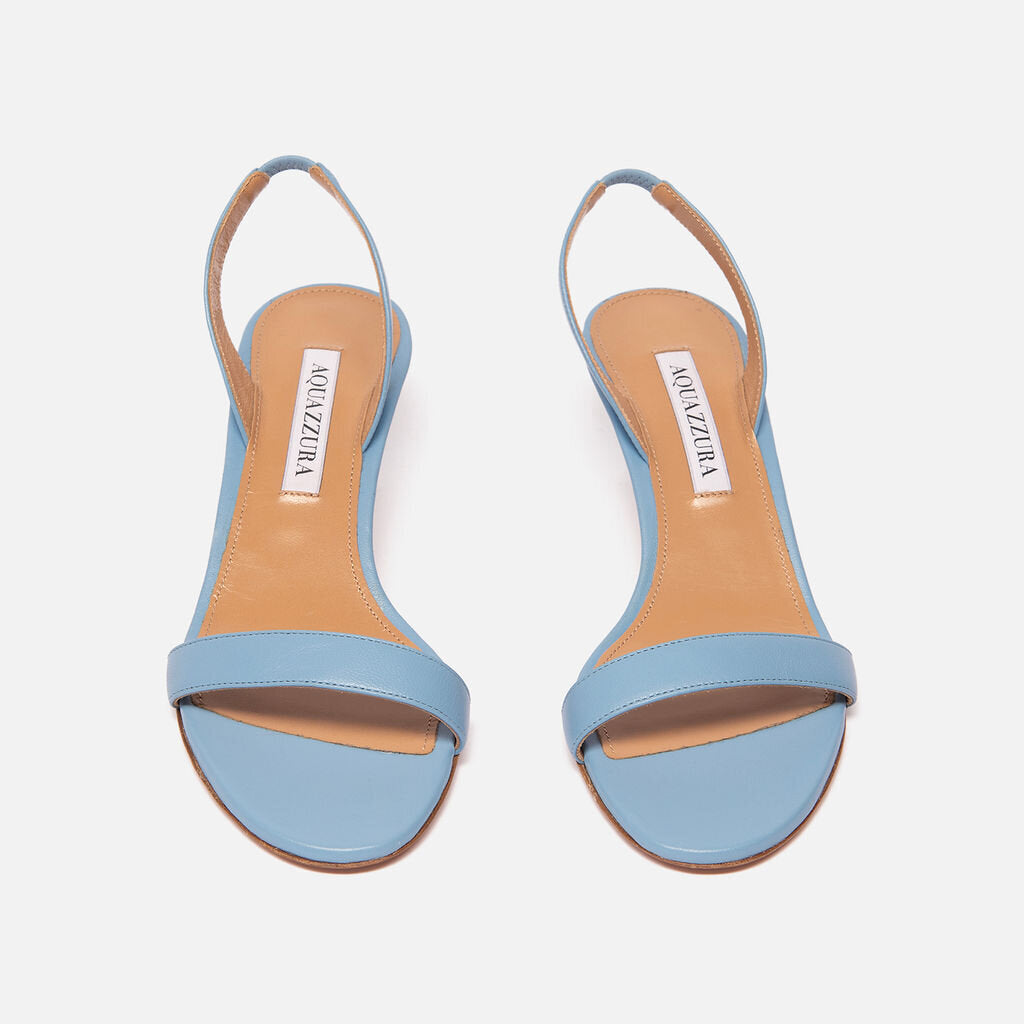 Aquazzura Blue Leather Slingback