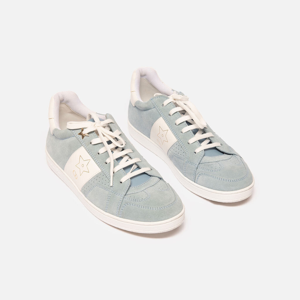 Christian Dior Blue & White Suede Sneaker
