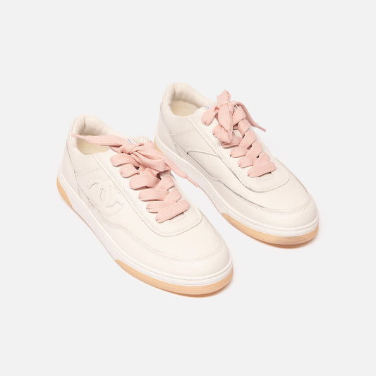 Chanel White Leather Sneaker