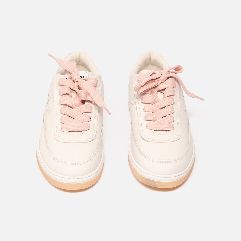 Chanel White Leather Sneaker
