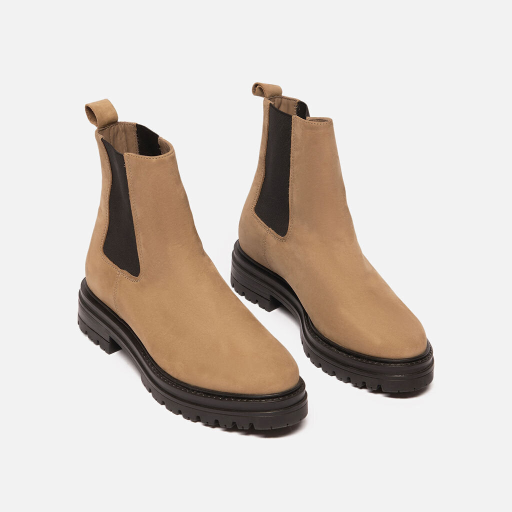 Jenni Kayne Beige Suede Ankle Boot