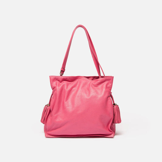 Loewe Vintage Pink Pebbled Flamenco Bag