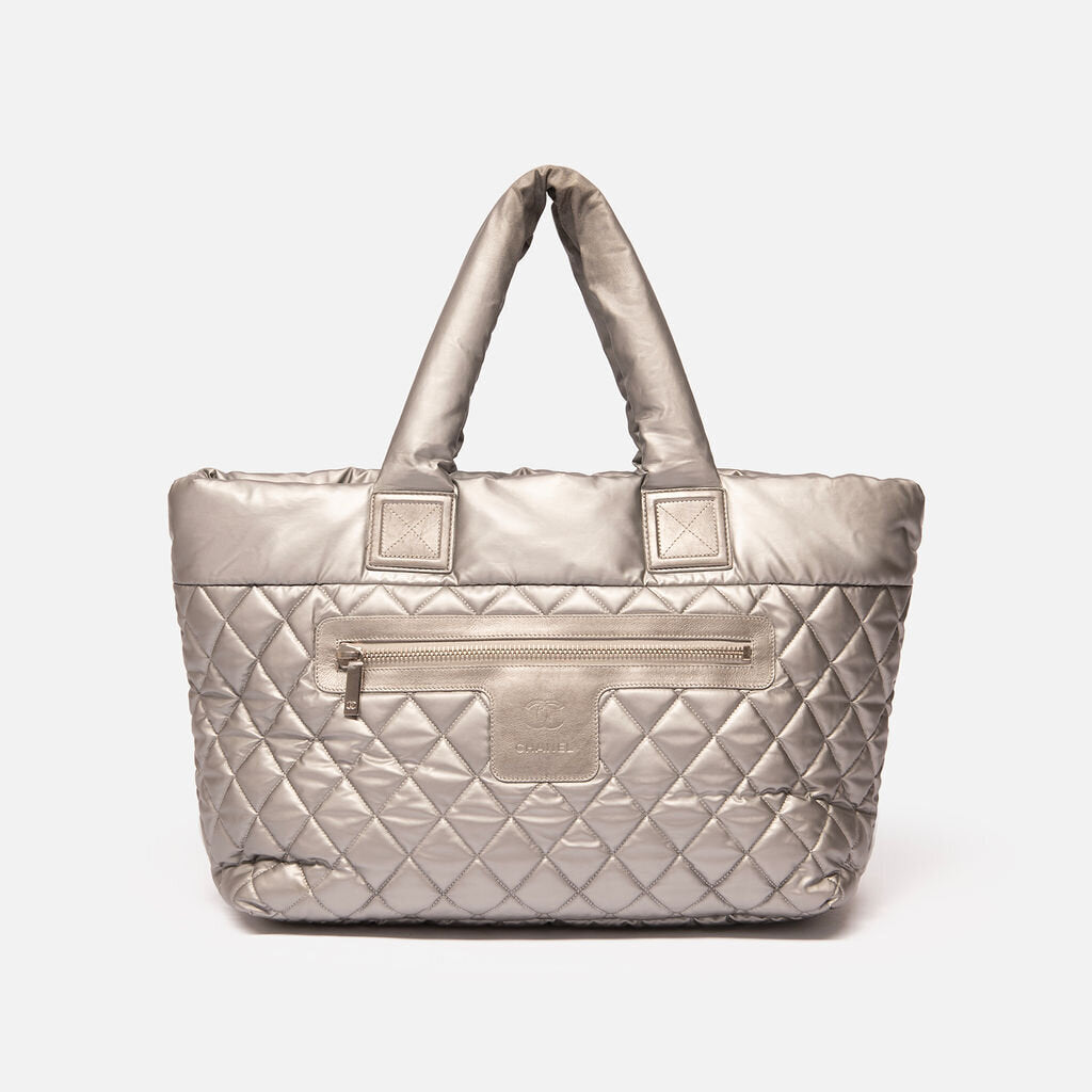 Chanel Gray Nylon Cocoon Tote