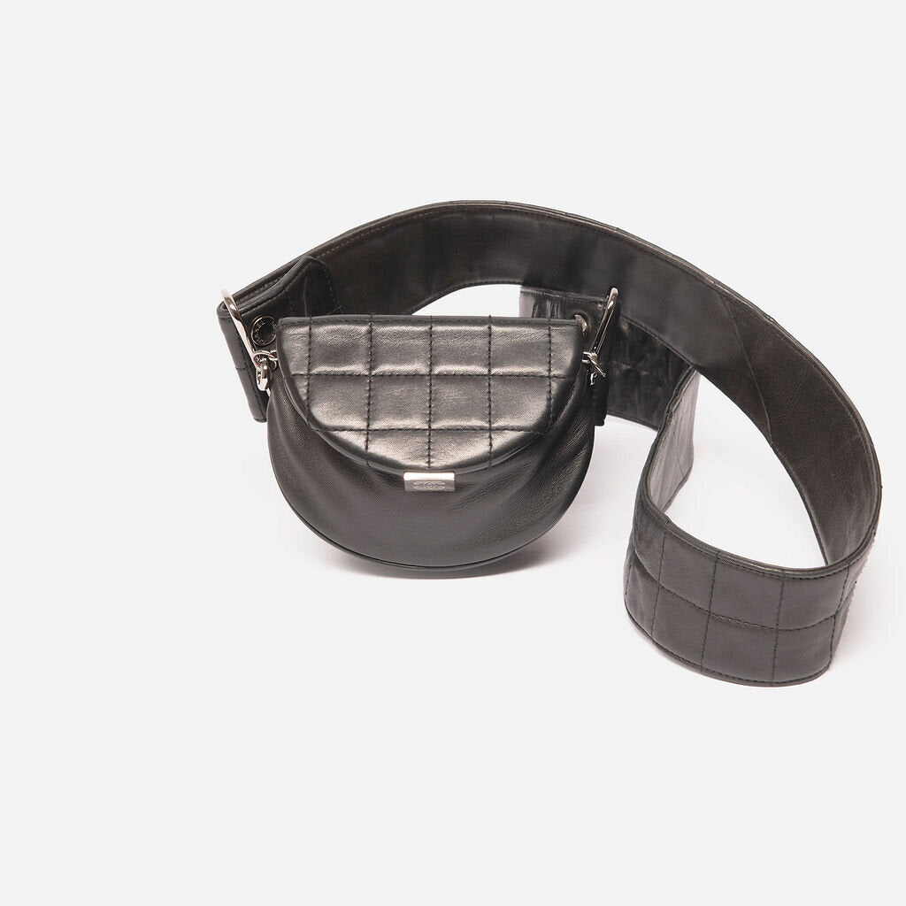 Chanel Black Mini Flap with Thick Strap