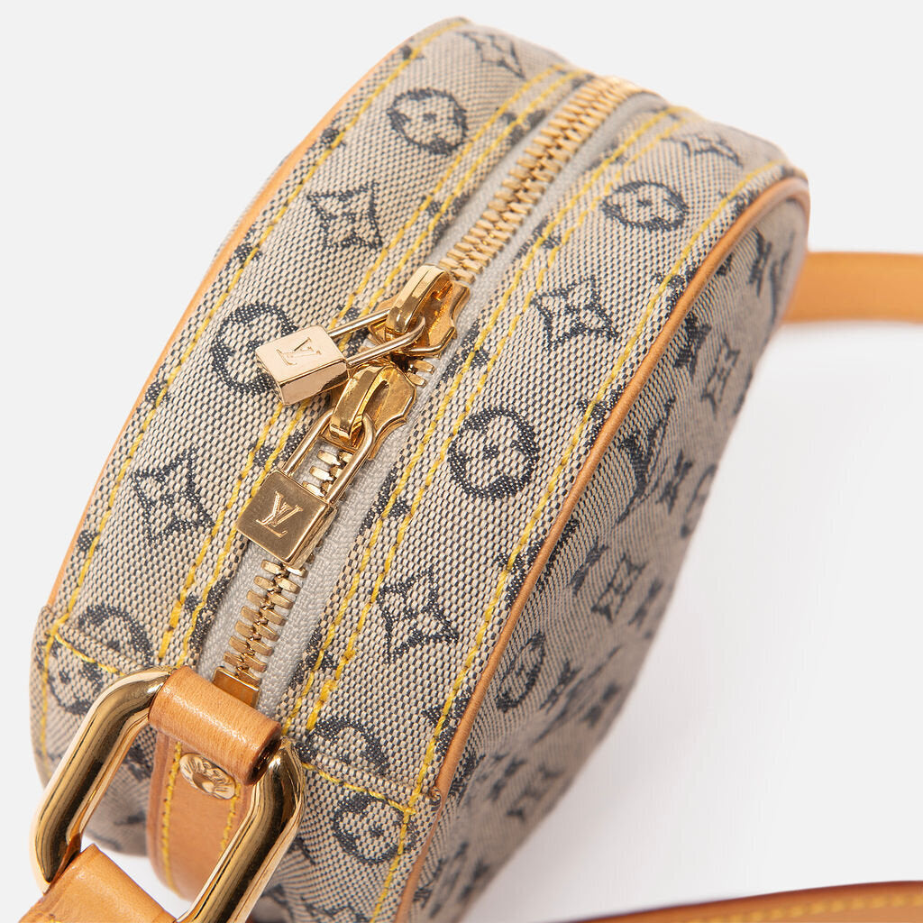 Louis Vuitton Blue Monogram Mini Lin Jeanne Circle Bag