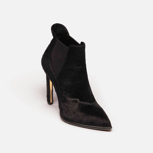 Louis Vuitton Black Pony Hair Boots
