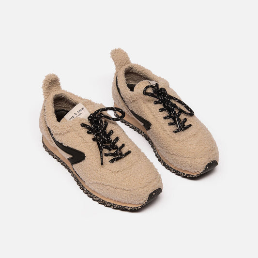 Rag & Bone Beige & Black Boucle Sneaker