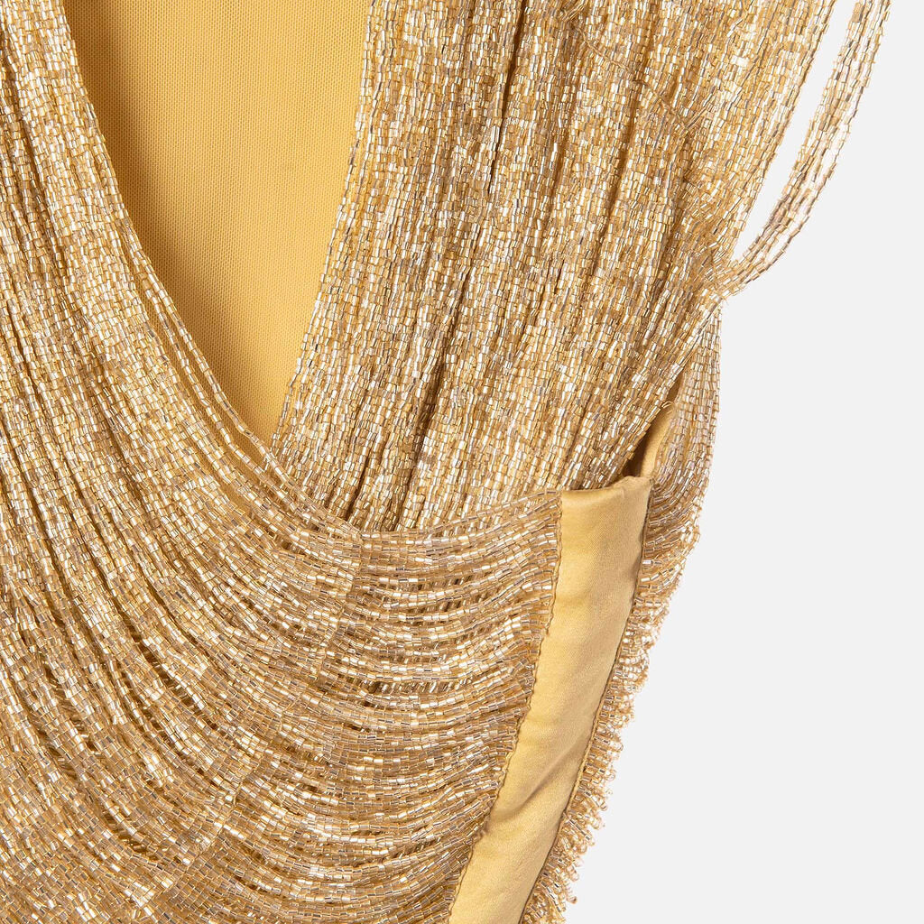 Cult Gaia Bronze Beaded Top (1195)
