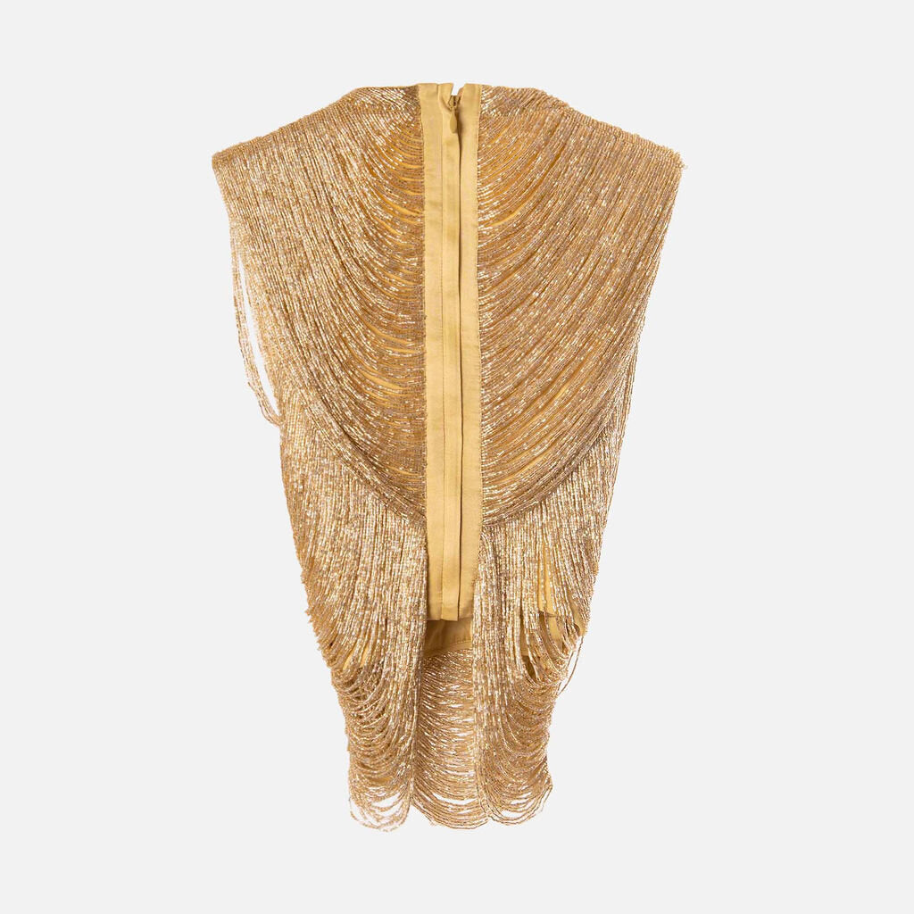 Cult Gaia Bronze Beaded Top (1195)