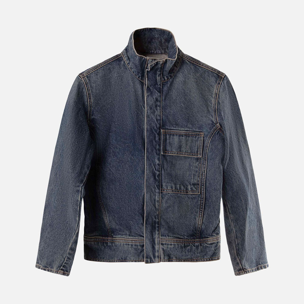 Nili Lotan Medium Wash Denim Jacket
