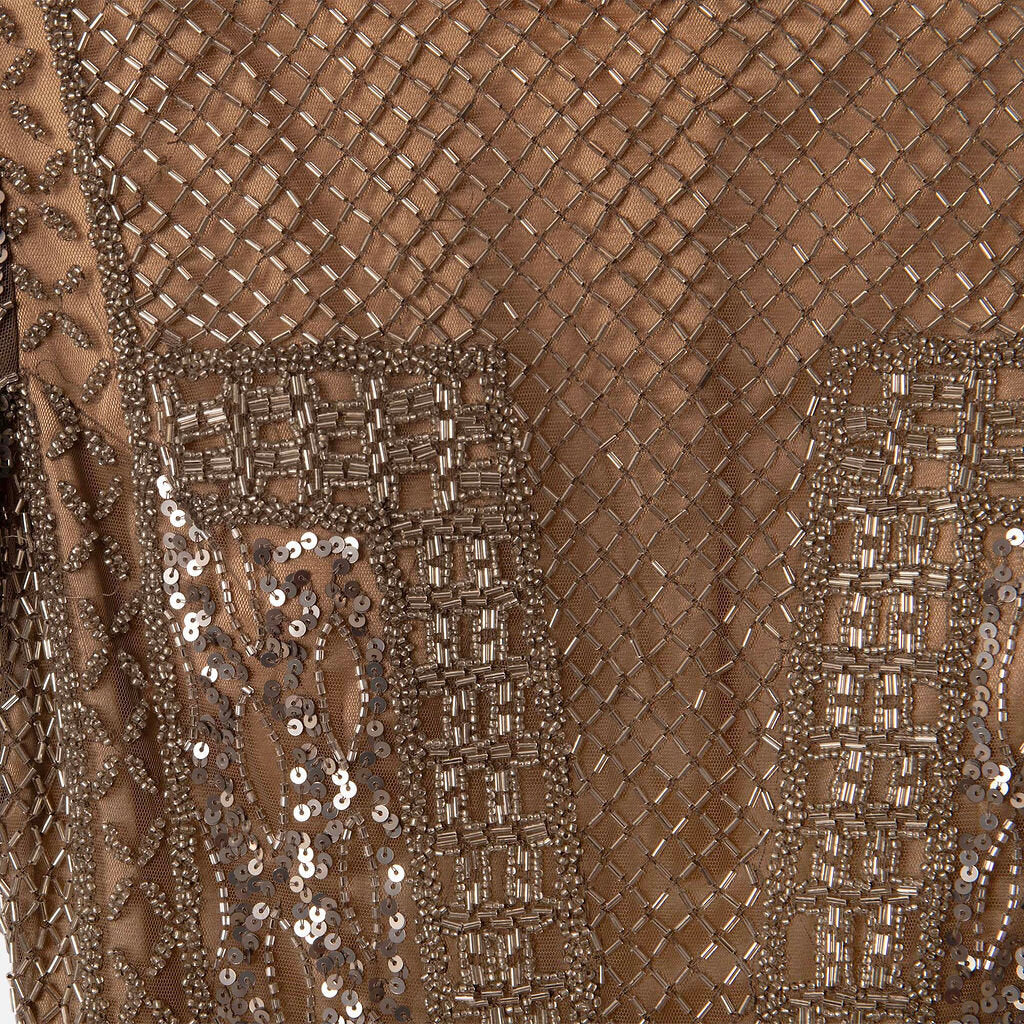 Scala Grey Sequin Longsleeve Mini Dress
