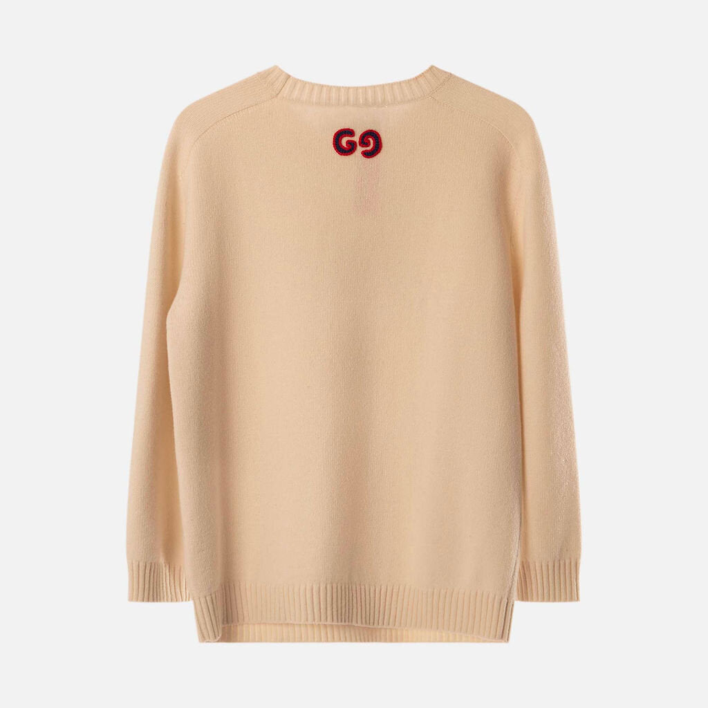 Gucci Cream Knit GG Sweater