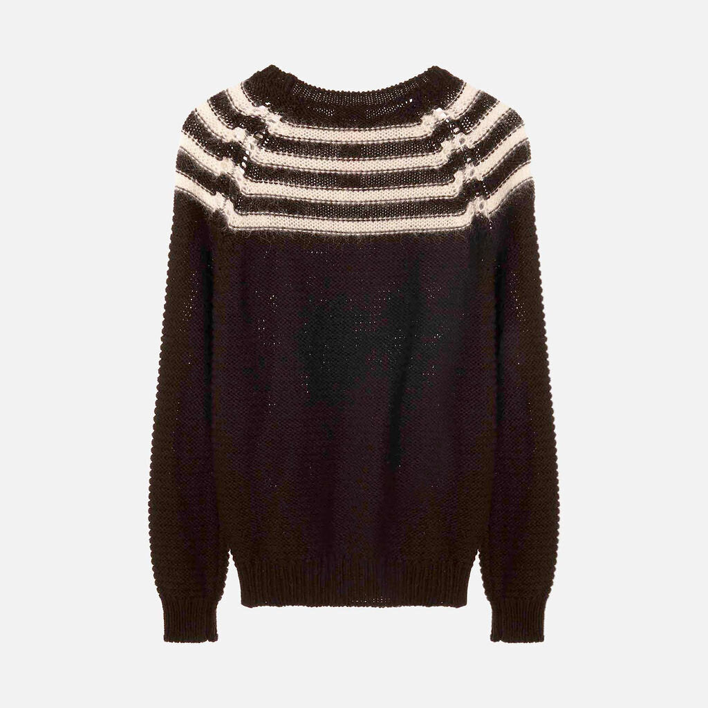 Saint Laurent Black Wool & Mohair Sweater
