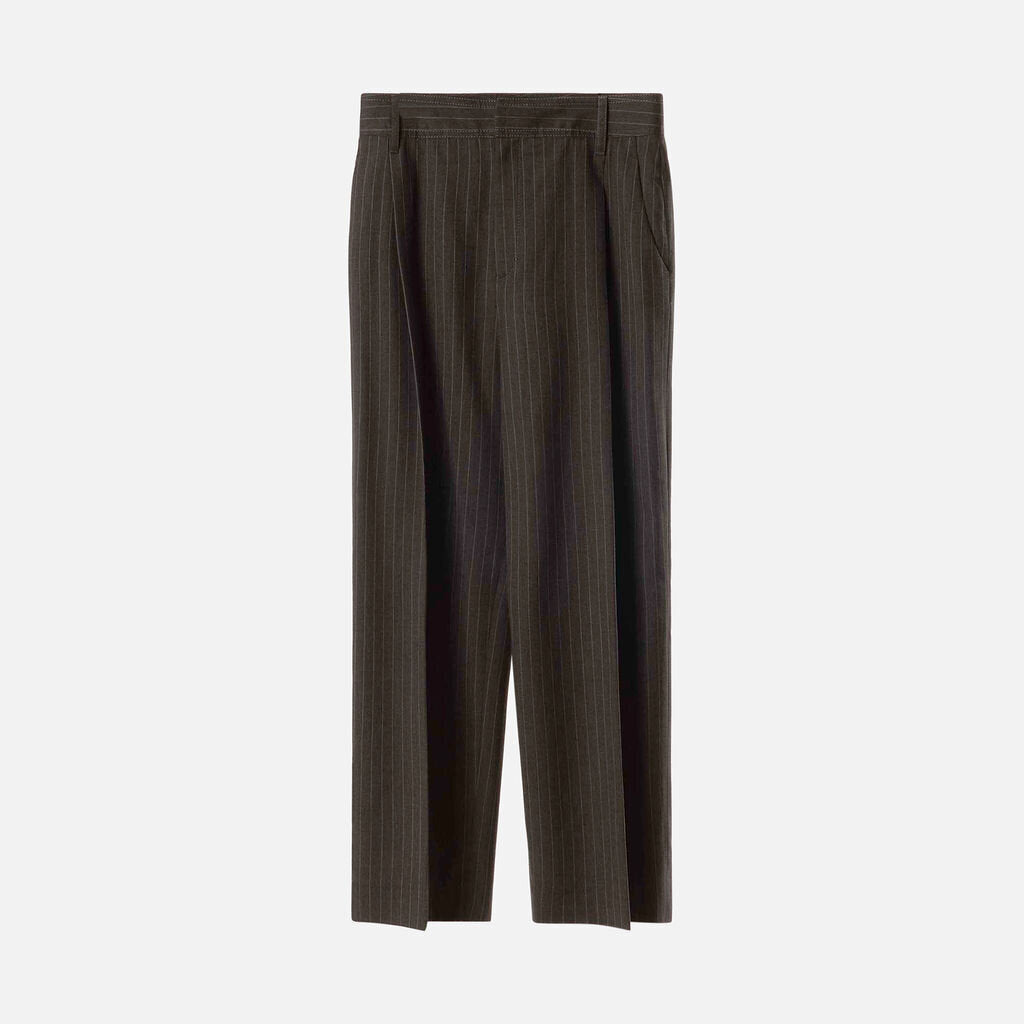 maria mcmanus Grey Wool Pinstripe Blazer and Pants