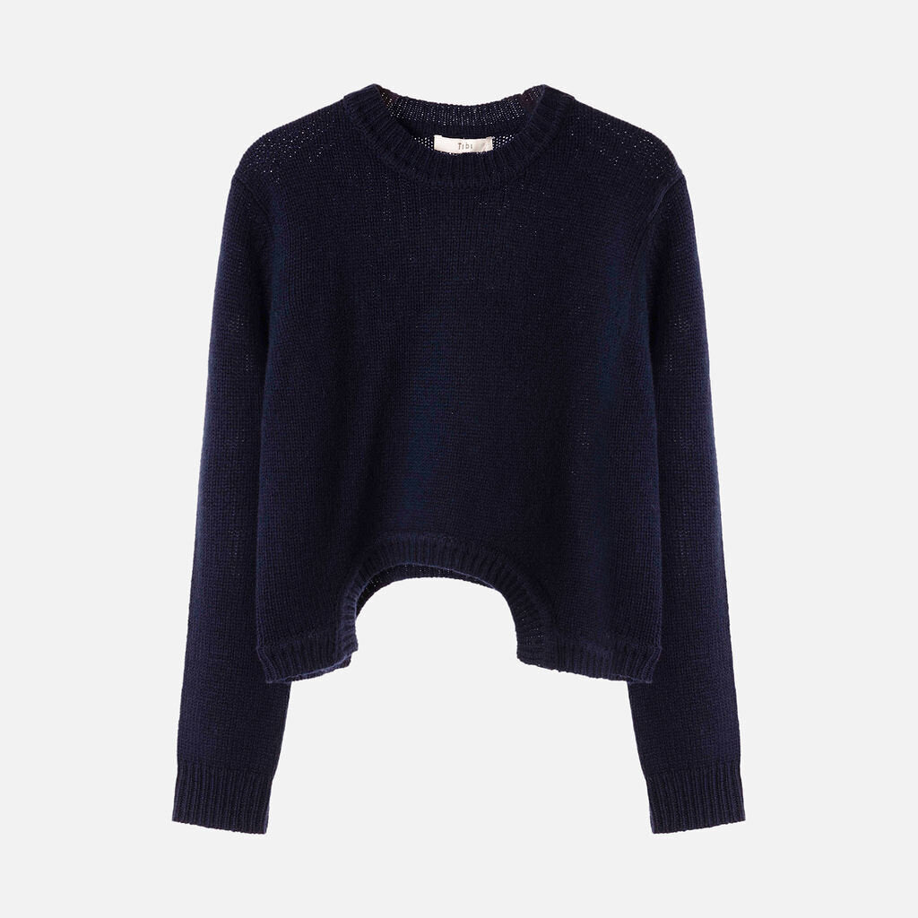 Tibi Navy Wool Sweater