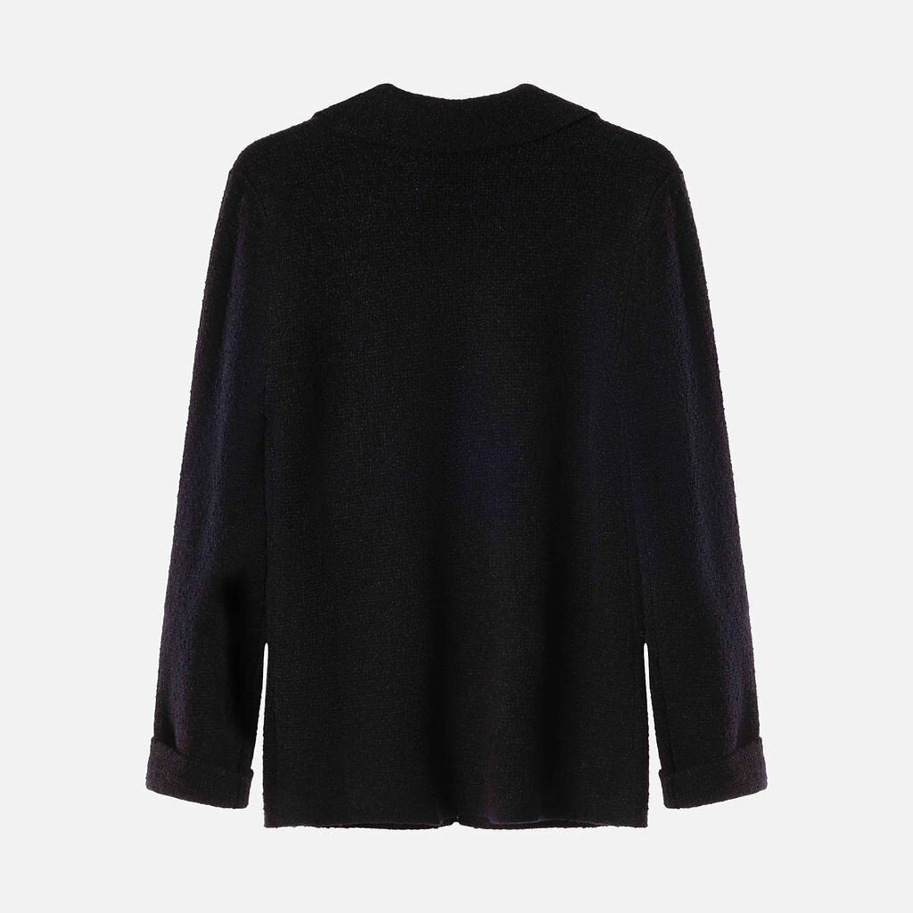 TWP Navy Blue Cashmere Blend Blazer