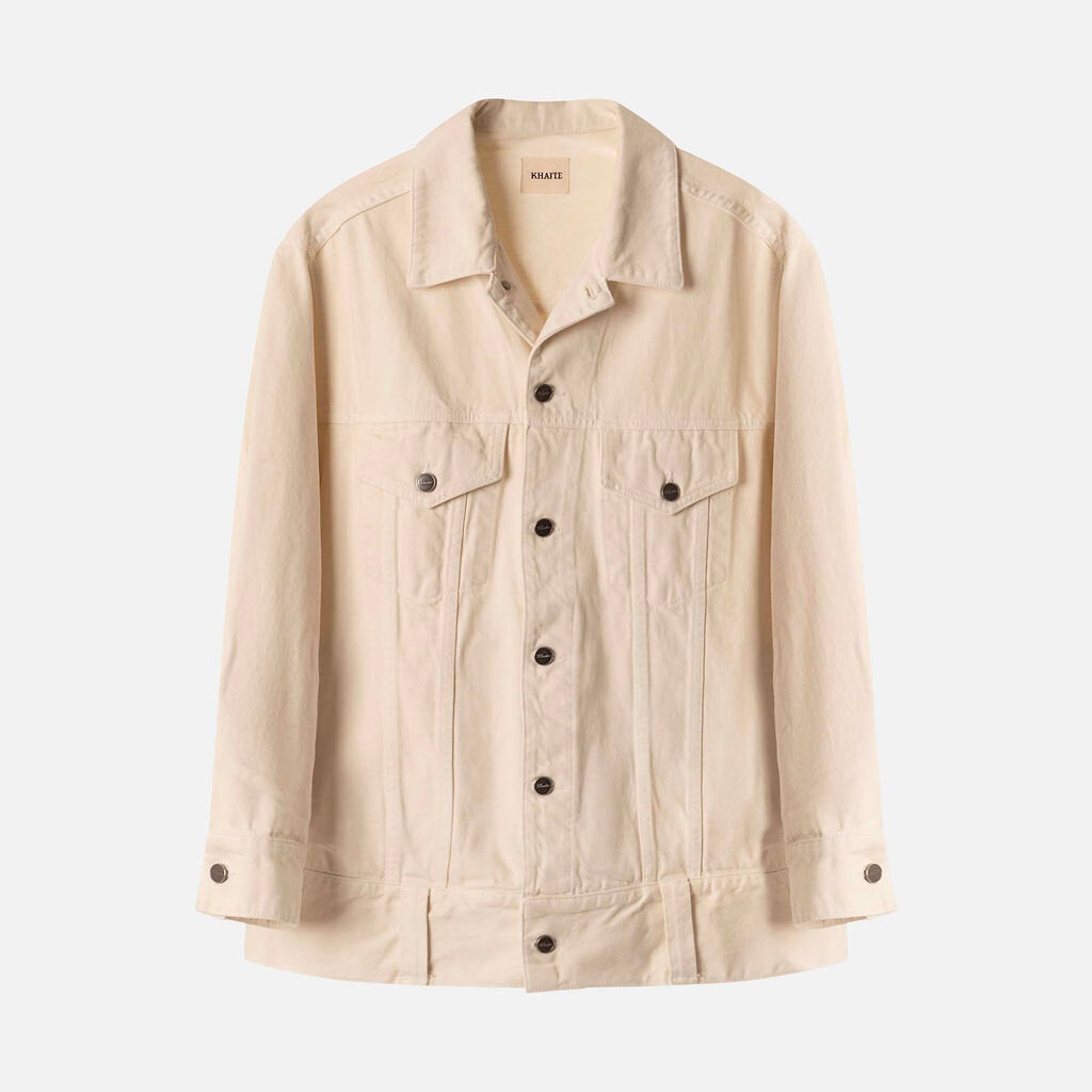 Khaite Cream Denim Jacket