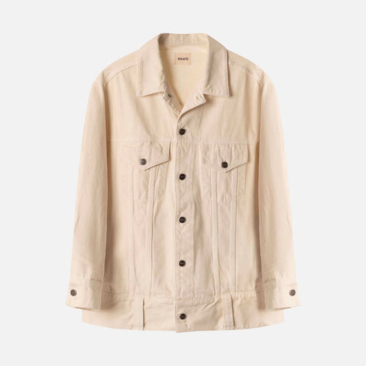 Khaite Cream Denim Jacket